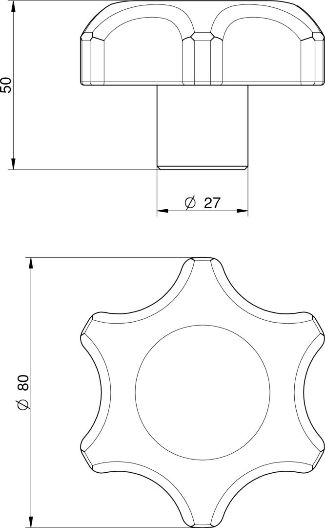 Búvónyílás alsó ovális 440x320 mm befelenyíló (180;182;184;186;180/B;182/B;184/B;186/B) – 2. műszaki rajz