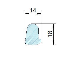 Búvónyílás felső kerek 202 mm kifelenyíló (235;236;237) – 3. műszaki rajz