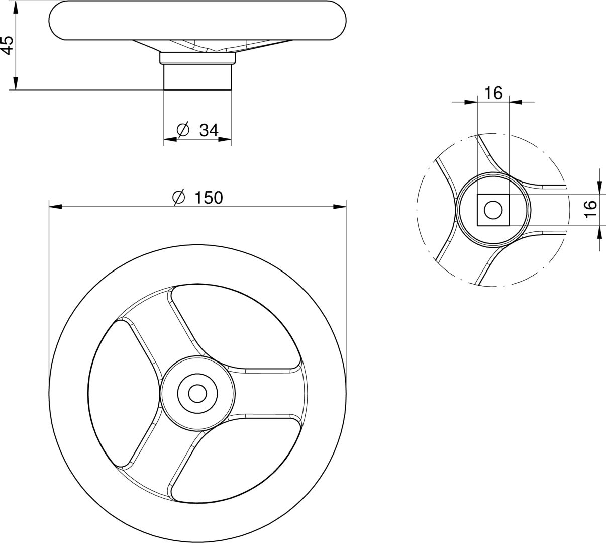 Búvónyílás felső kerek 520 mm kifelenyíló (270;271;272;273; 270/B;271/B;272/B;273/B) – 2. műszaki rajz