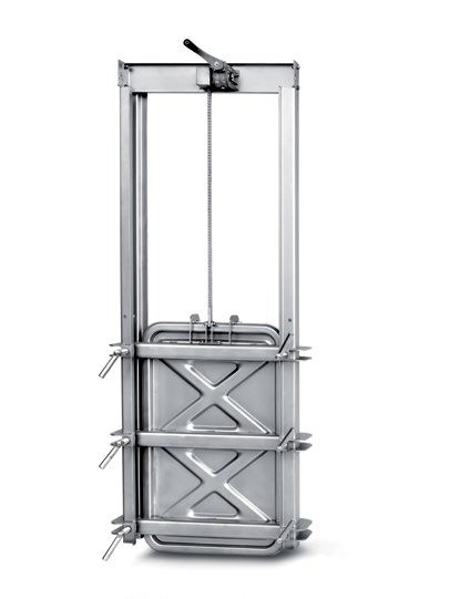 Búvónyílás négyszögletes guillotine ajtóval 430 x 730 mm (6015 E;6015 E1)